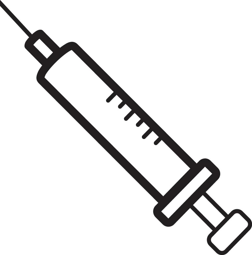 Line icon for injection vector