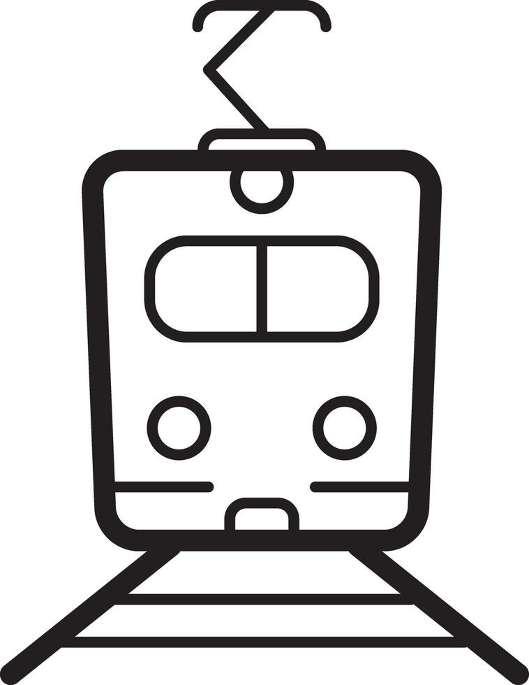Line icon for train vector