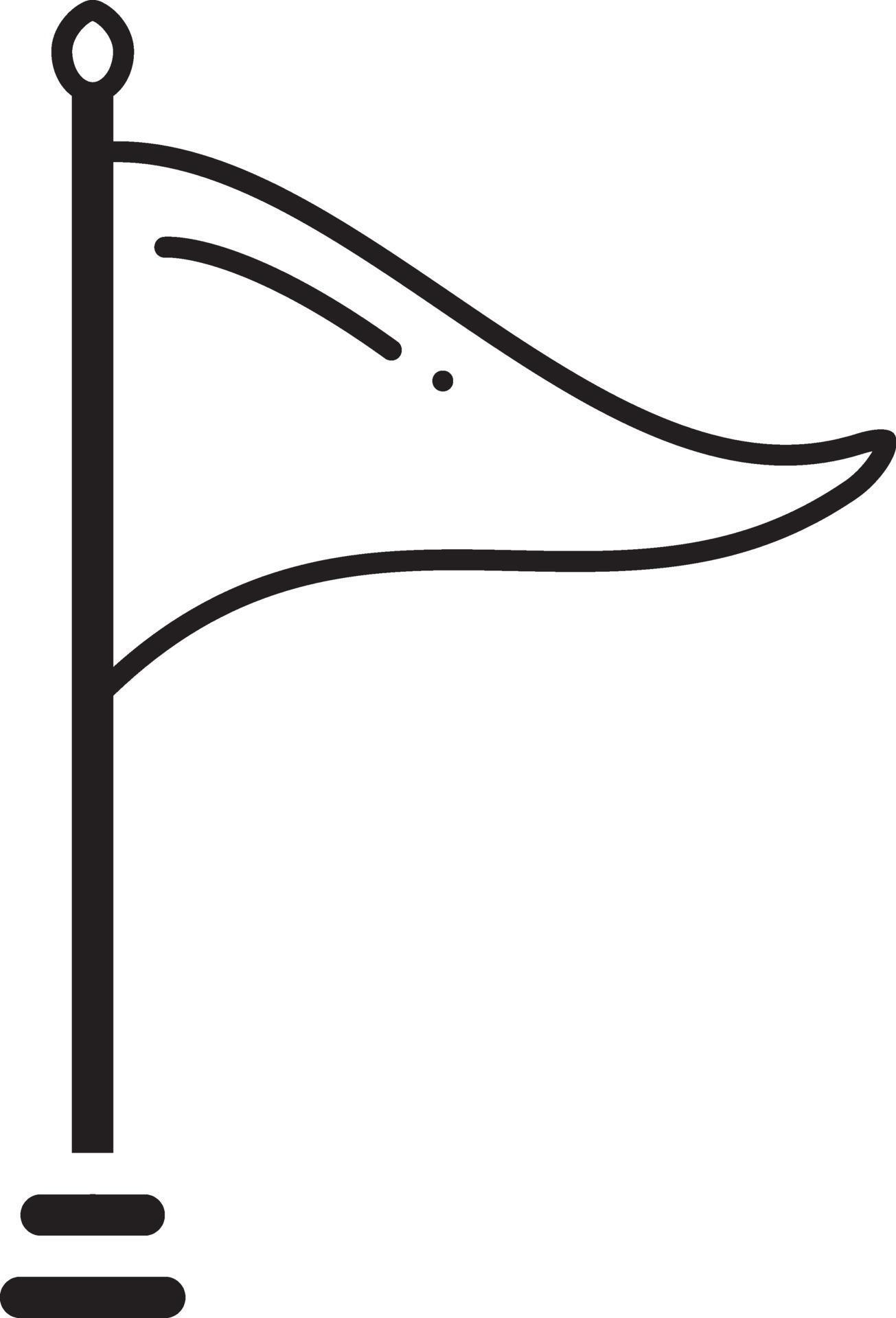 Line icon for flag 2165708 Vector Art at Vecteezy