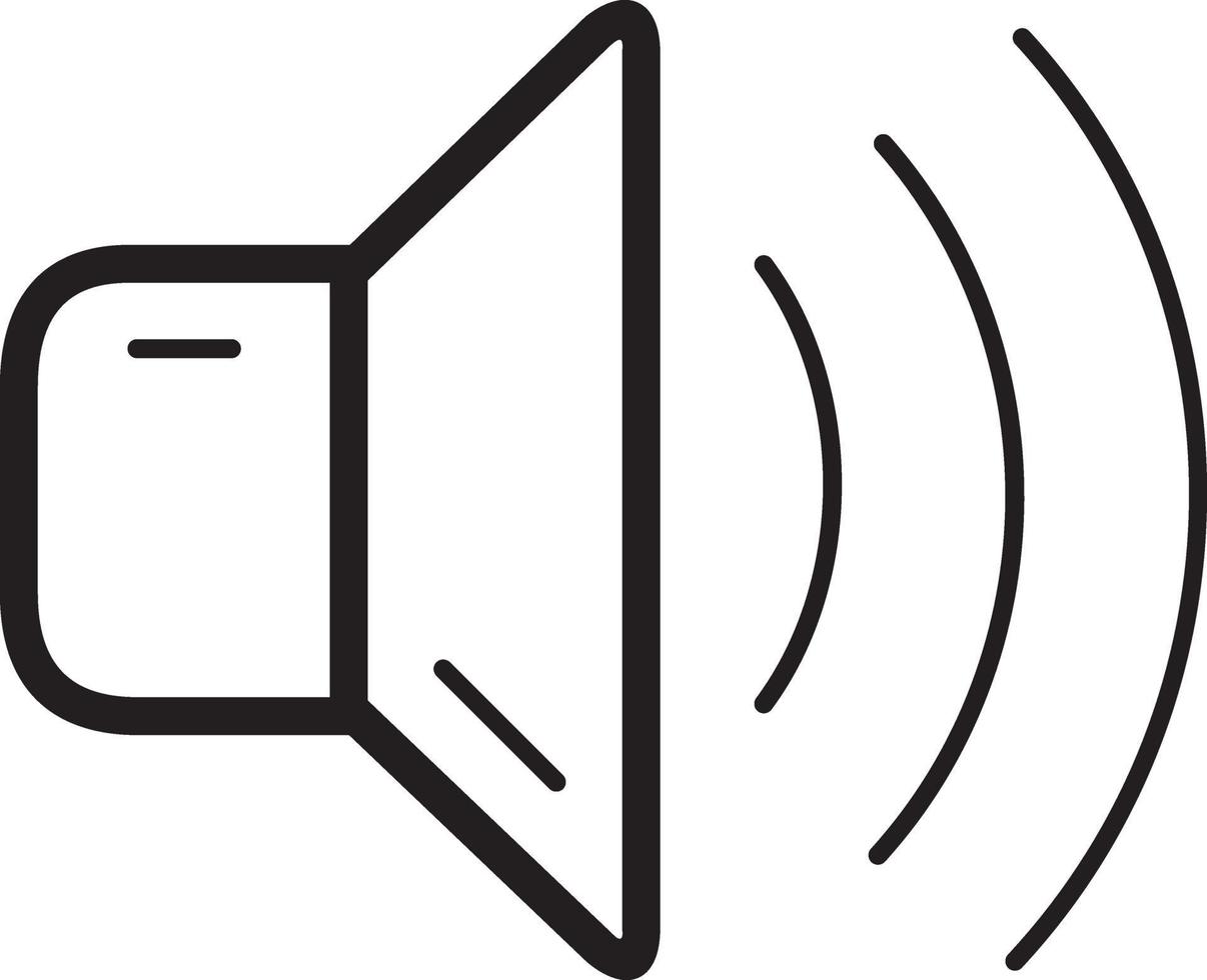 Line icon for volume vector