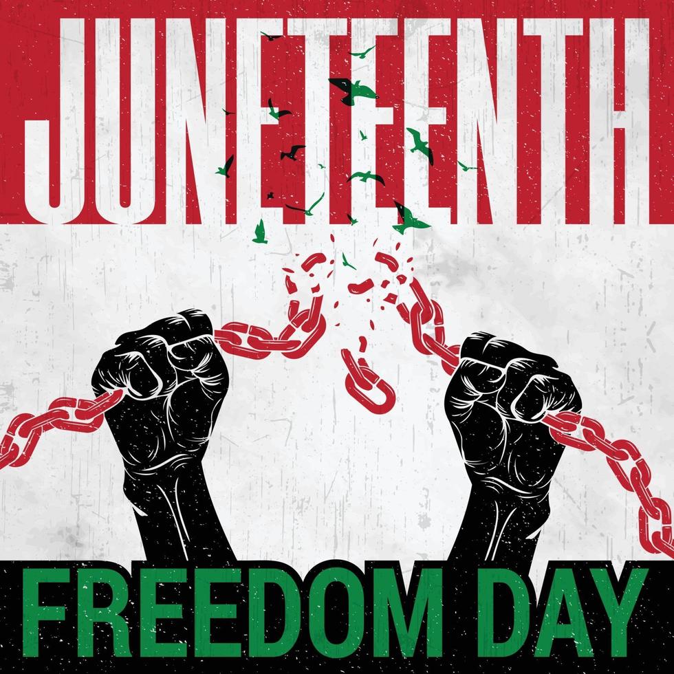 Celebration of Juneteenth The Freedom Day vector