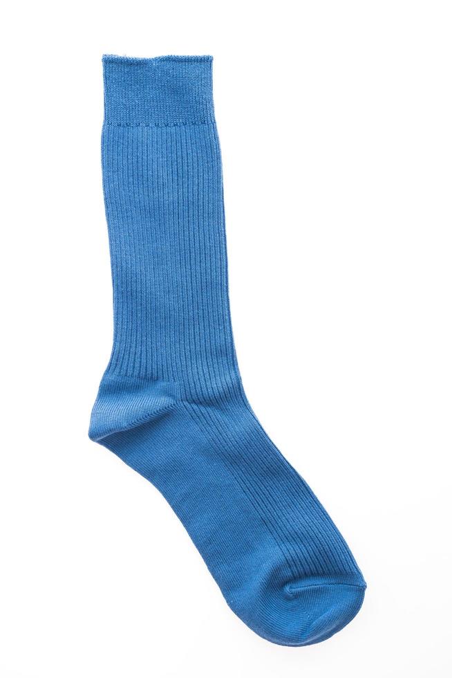 New socks isolated on white photo