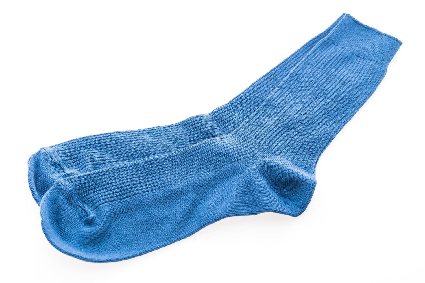New socks isolated on white photo