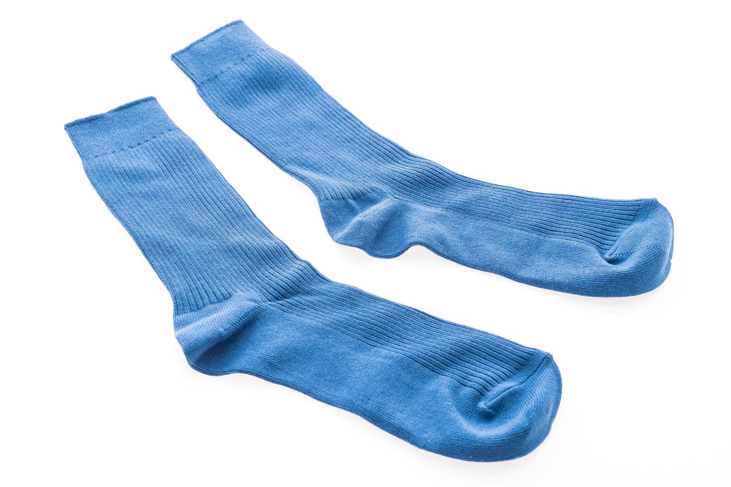 New socks isolated on white photo