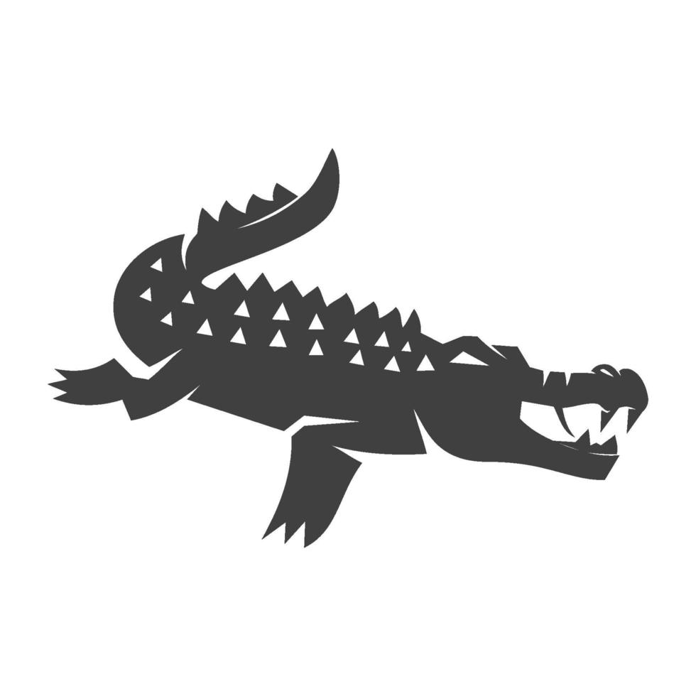 Crocodile Animal mascot sport design  Template Isolated vector