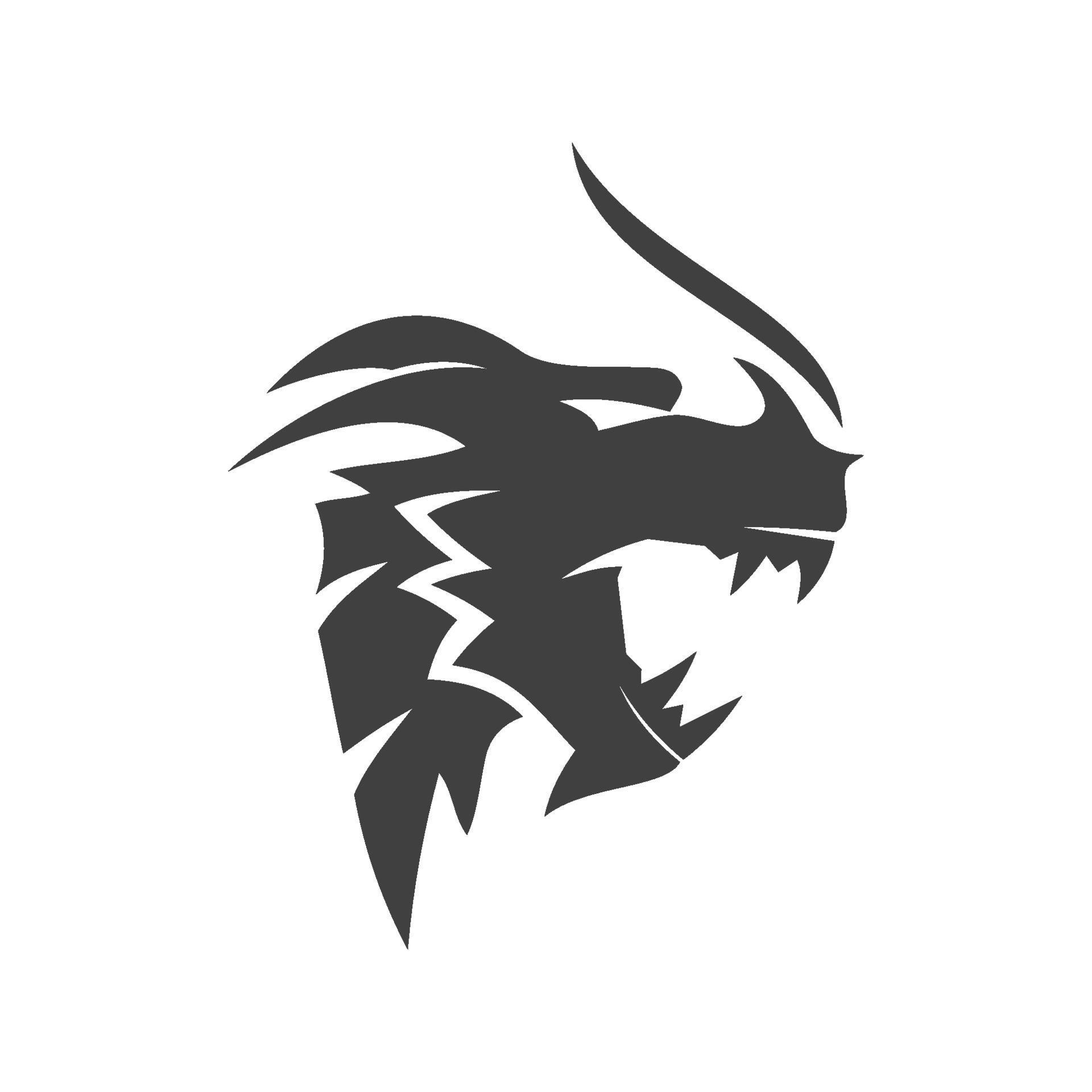 Dragon head Angry Fire mascot Design Template Isolated 2166091 Vector ...