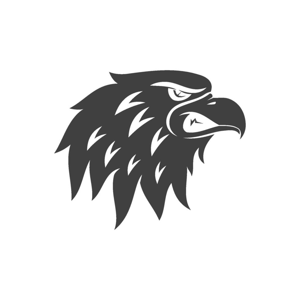 eagle Head Angry character sport mascot Design Template Isolated vector