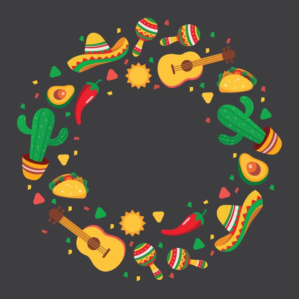 fondo de plantilla cinco de mayo vector