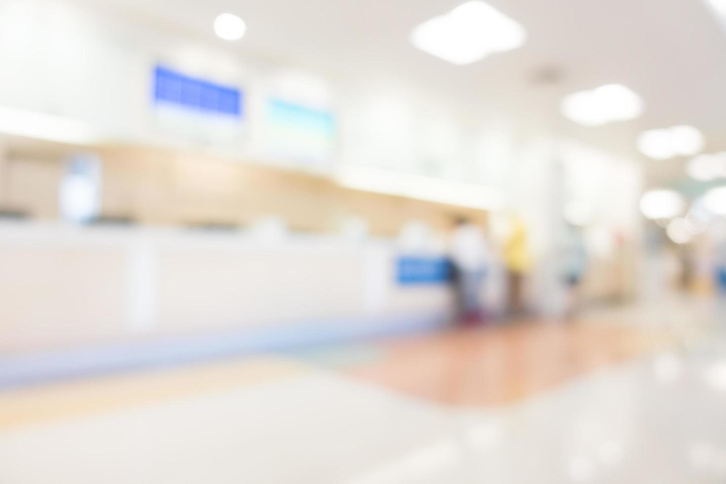 Abstract defocused hospital interior for background photo