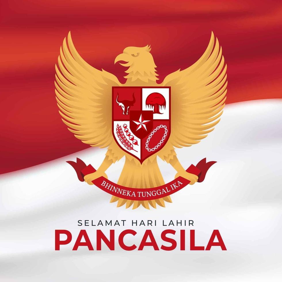 indonesia pancasila day vector