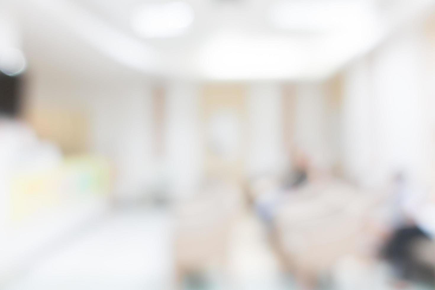 Abstract defocused hospital interior for background photo