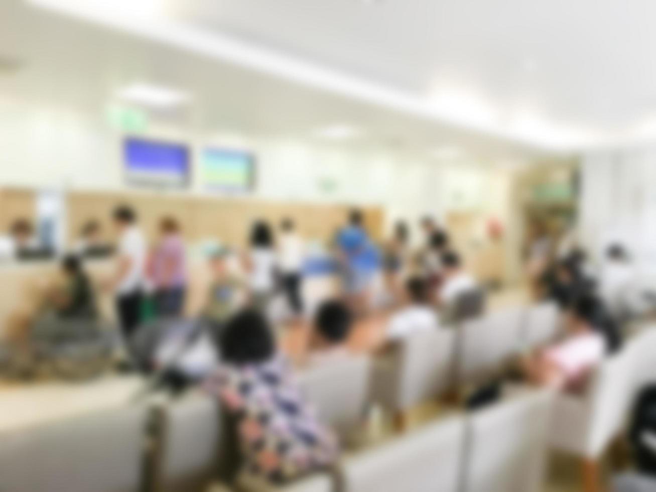 Abstract defocused hospital interior for background photo