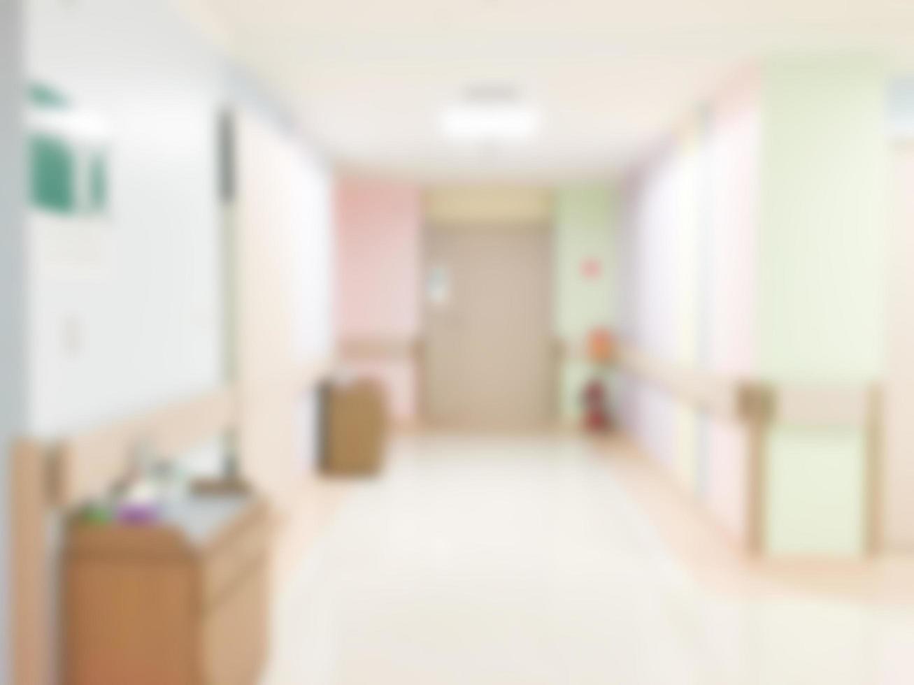 Abstract defocused hospital interior for background photo