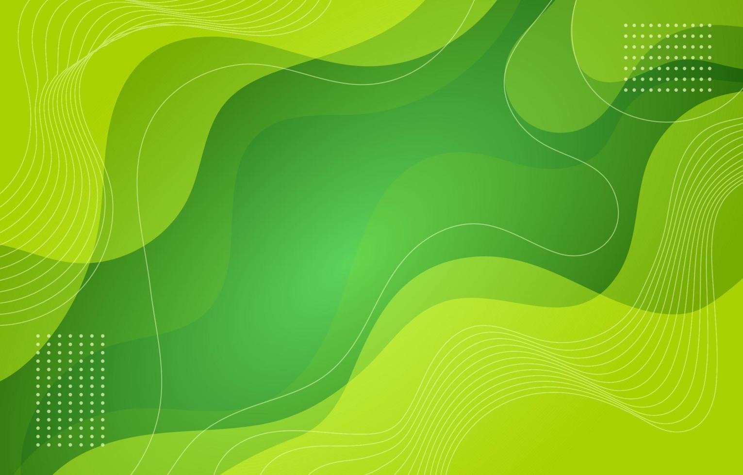 fondo verde fluido vector