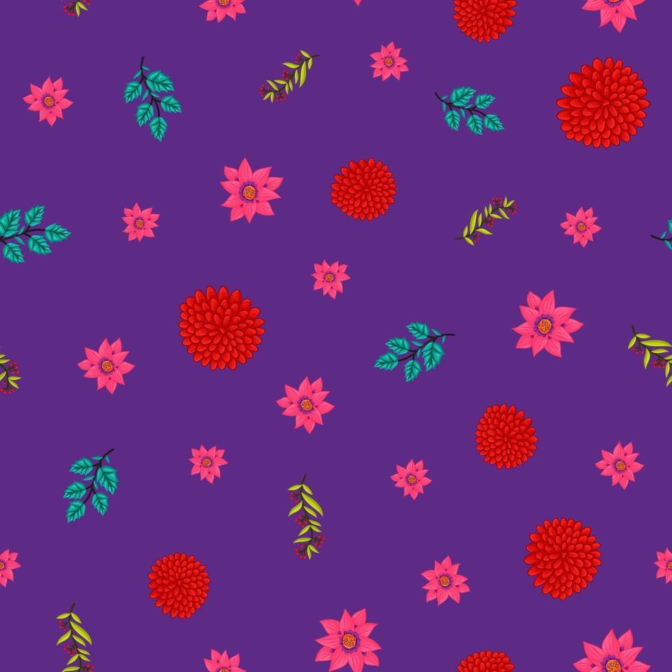 Ilustración de vector de fondo de patrón de hoja floral transparente