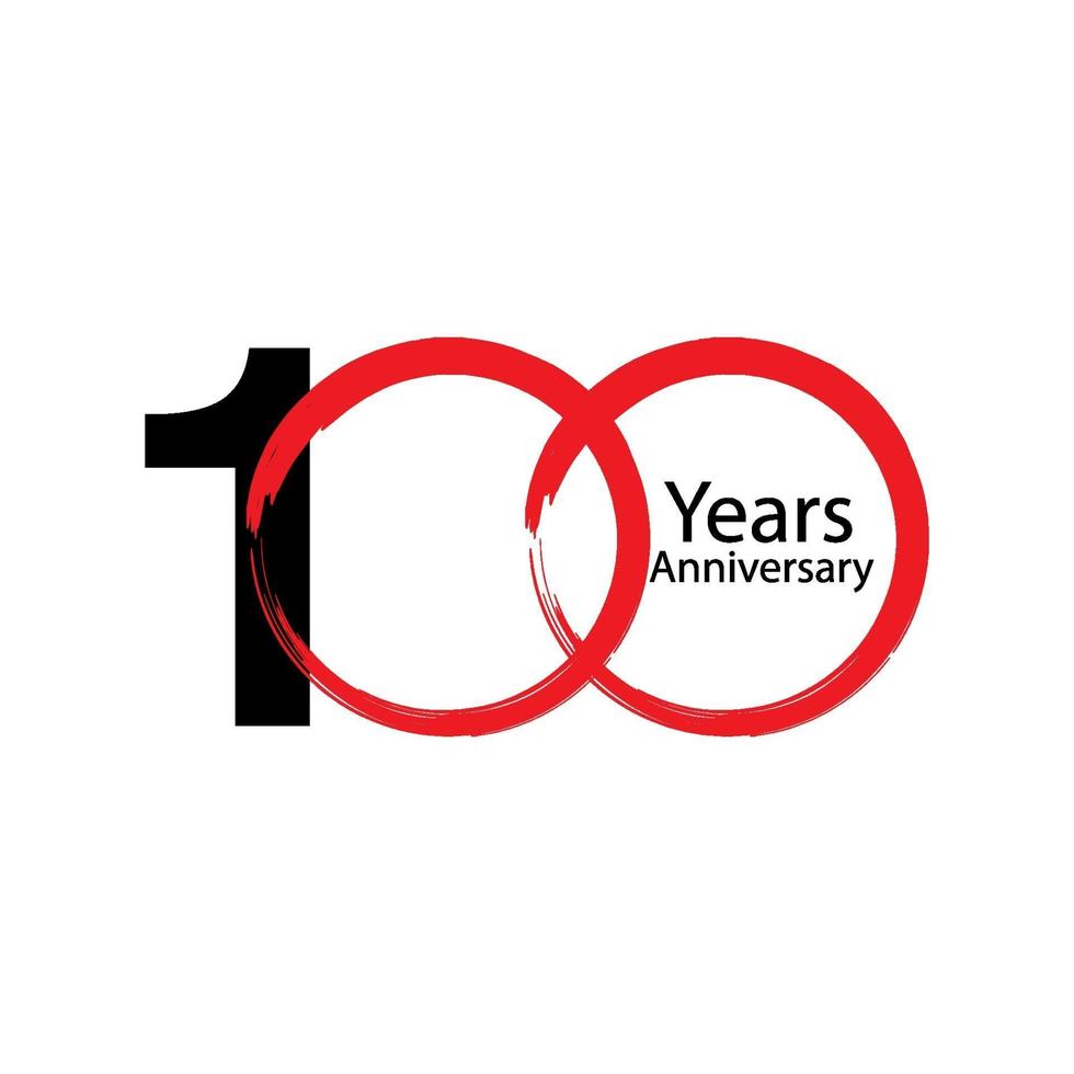 100 Year Anniversary Vector Template Design Illustration