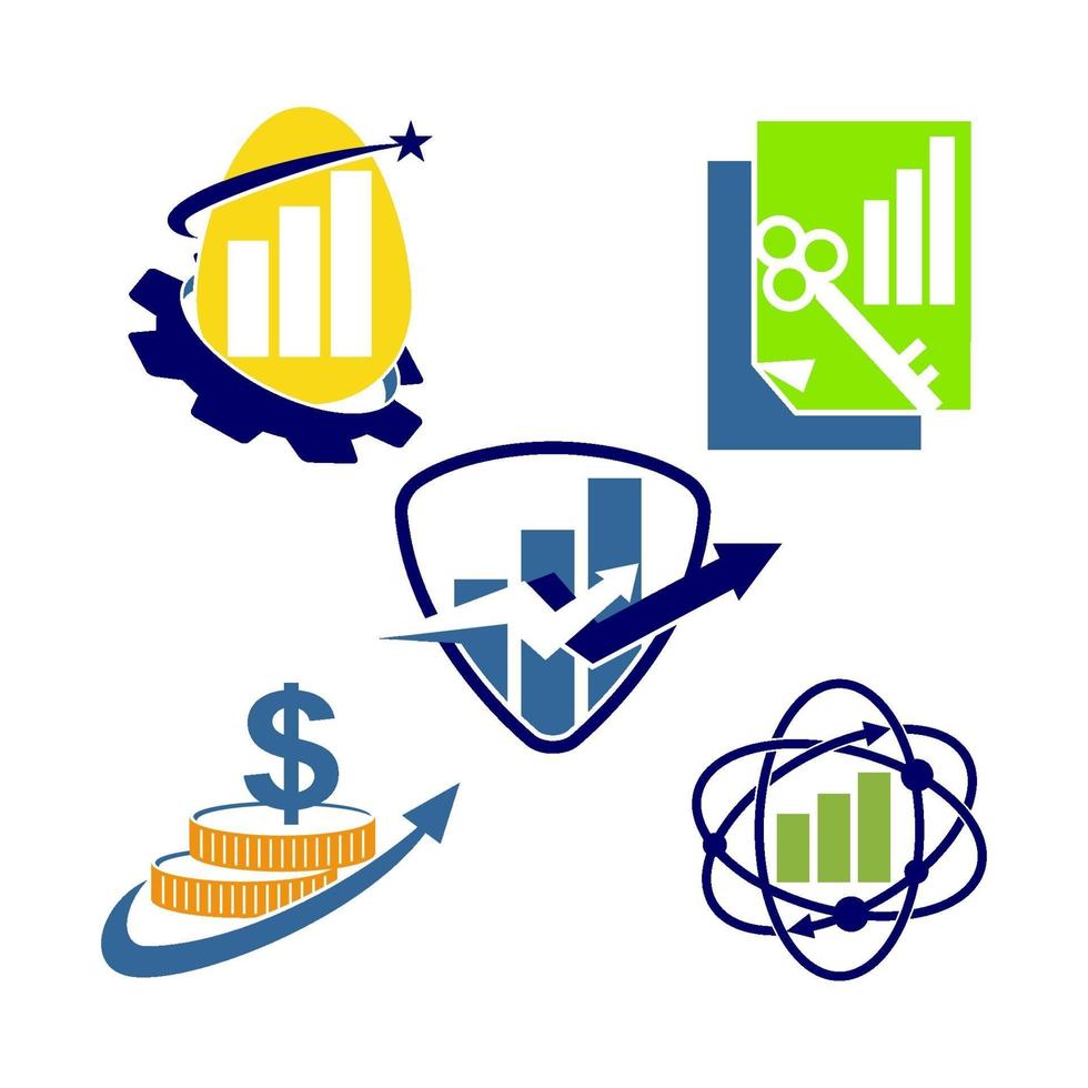 Financial Accounting Consulting Logo Template Icon vector