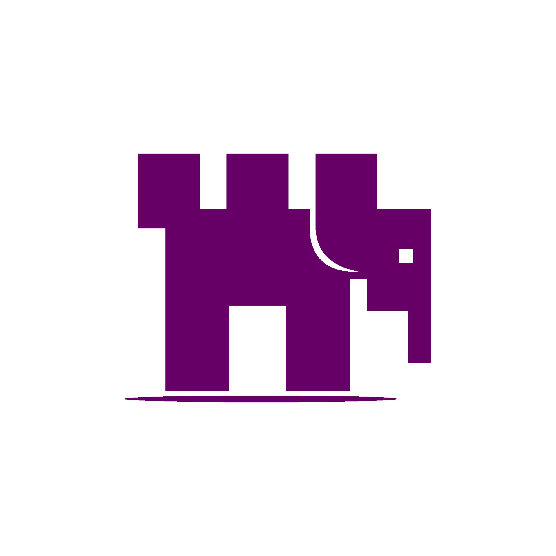 Elephant Castle Design Illustration Template isolated 2166463 Vector