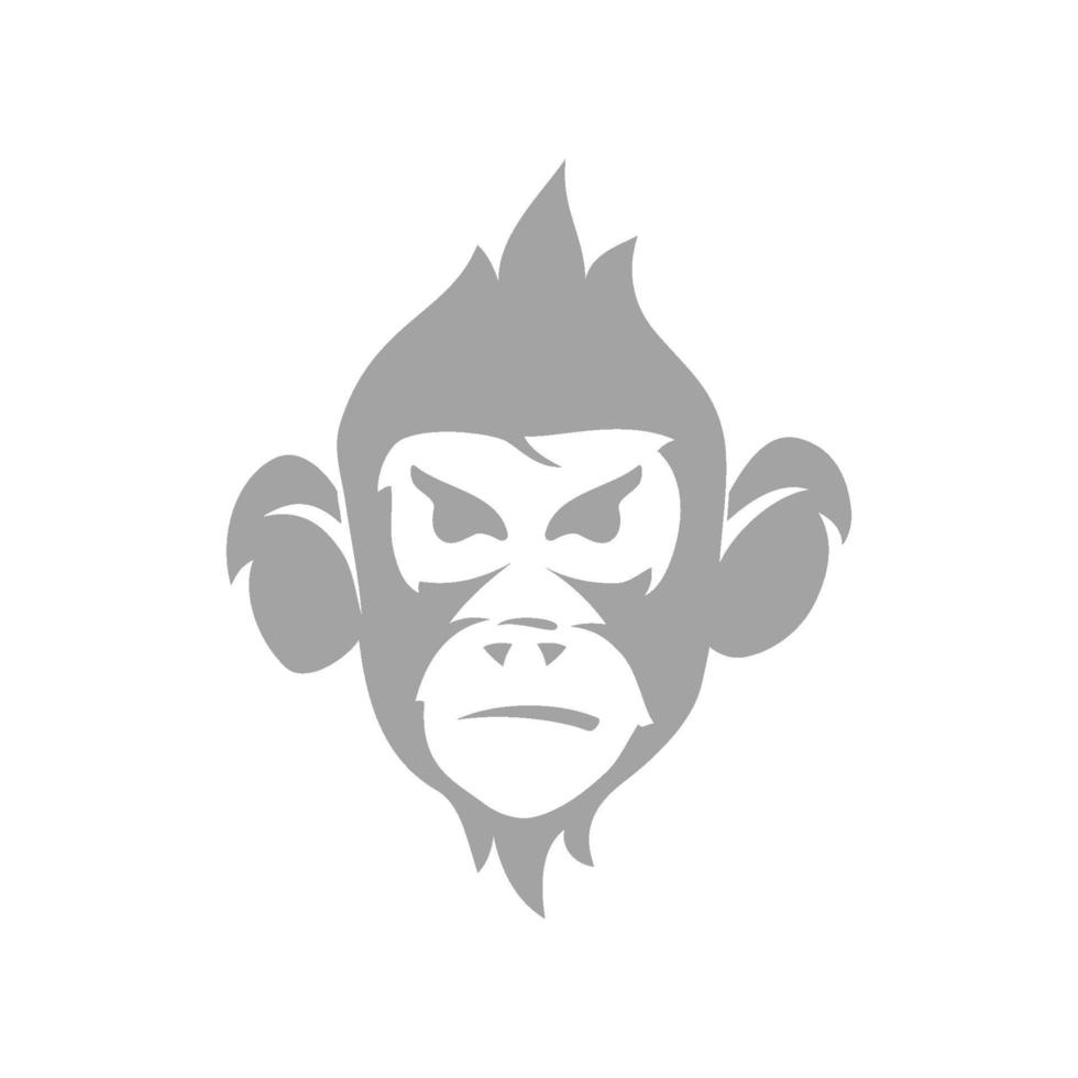 Monkey Head Modern Design Template Illustration Isolated vector