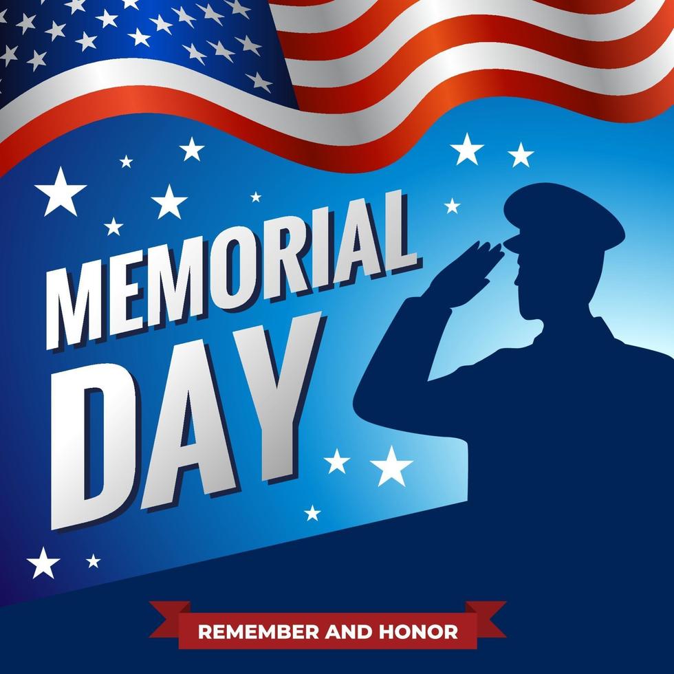 America Memorial Day Concept vector