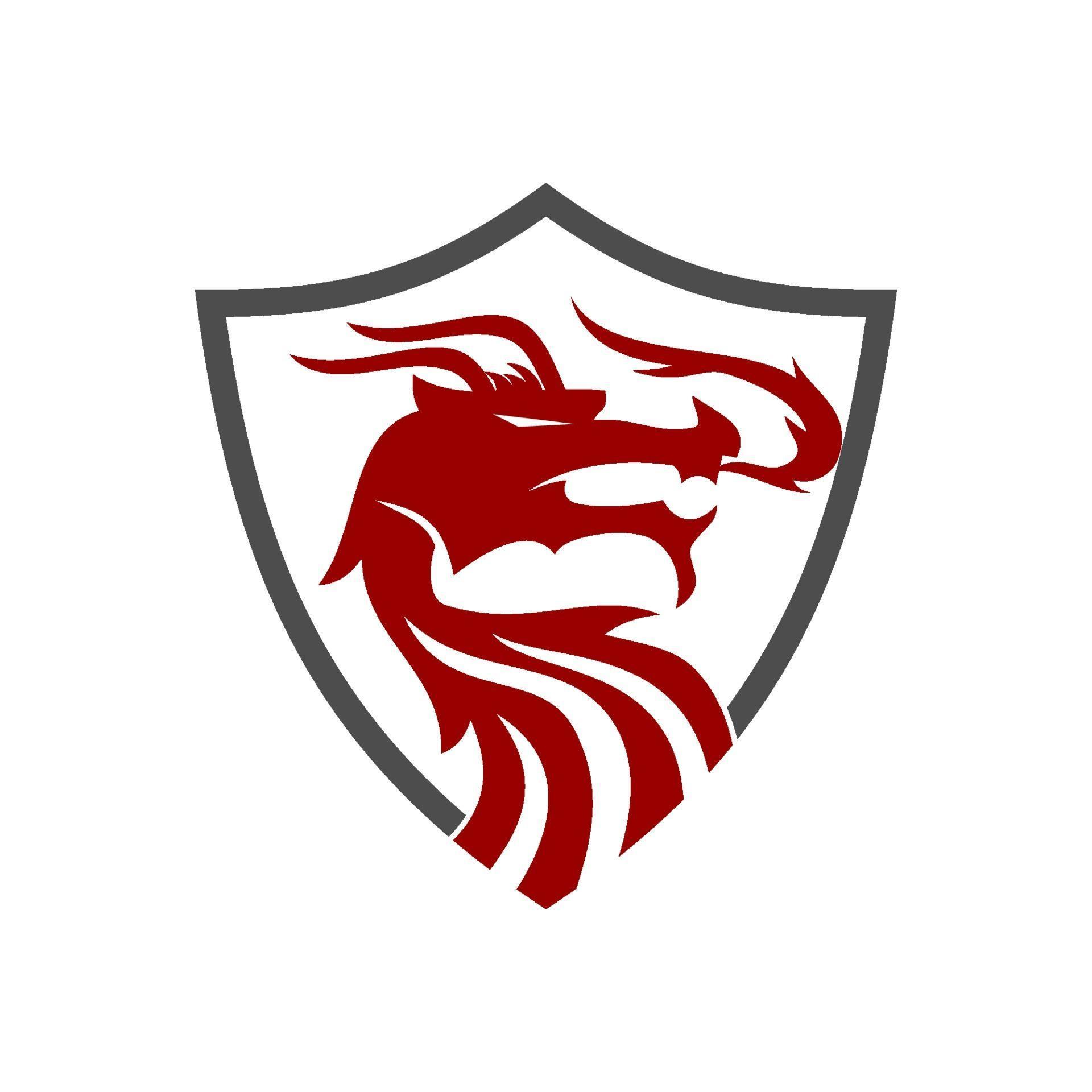 Dragon Shield Protection Design Mascot Vector Isolated 2166796 Vector