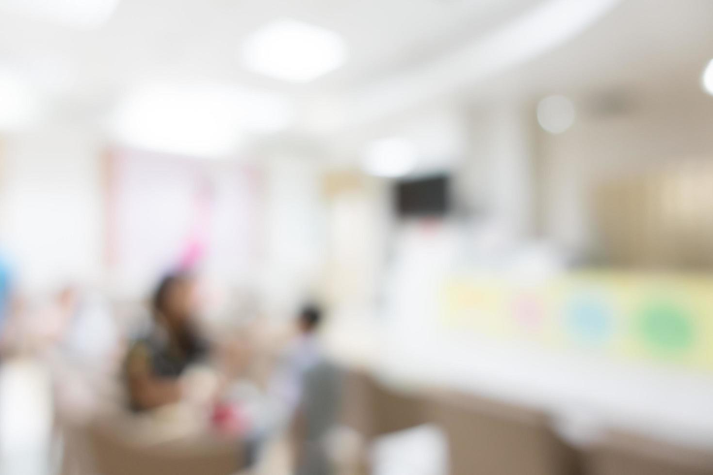 Abstract defocused hospital interior for background photo