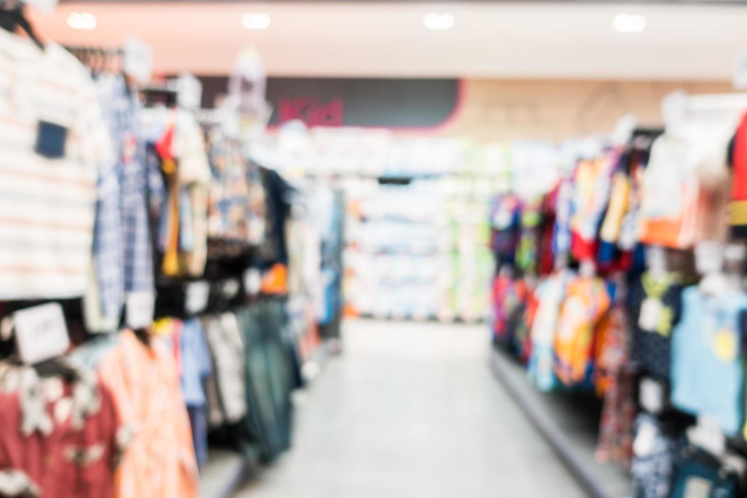 Abstract defocused supermarket interior for background photo