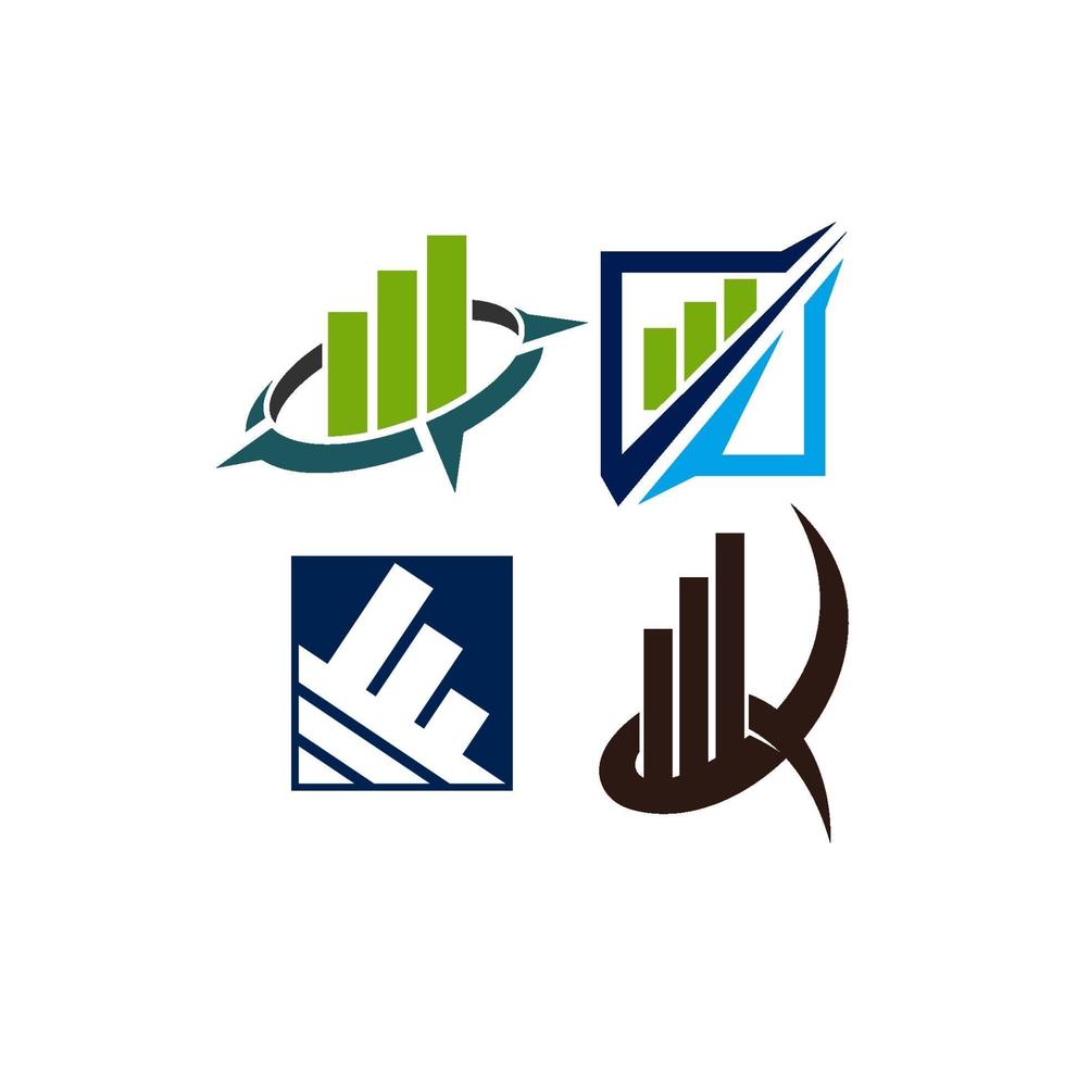 vector de plantilla de diseño de logotipo de empresa financiera de impuestos contables