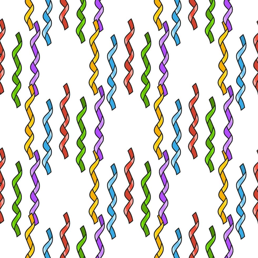 Color seamless pattern. Cartoon style. Bright design. For walpaper, poster, banner. Hand drawn. Vector illustration isolated on white background.