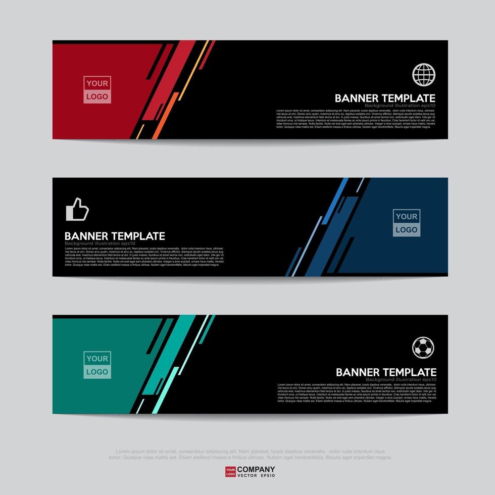 Banner design for business presentation vector