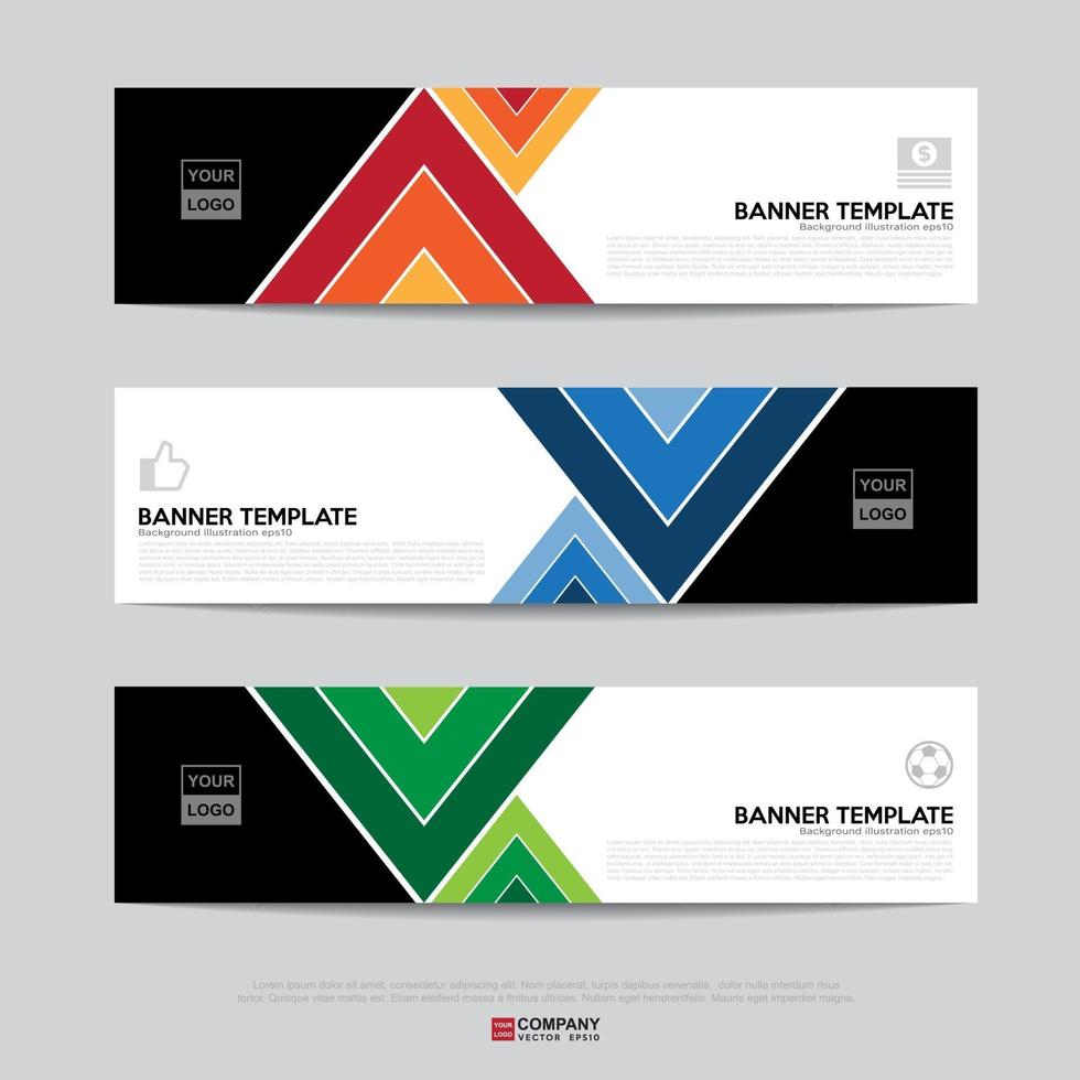 Banner design for business presentation vector