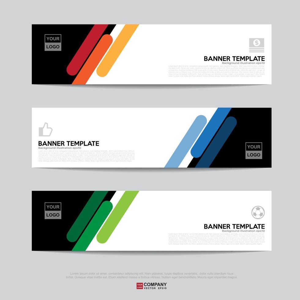Banner design for business presentation vector