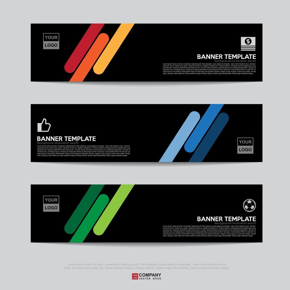 Banner design for business presentation vector