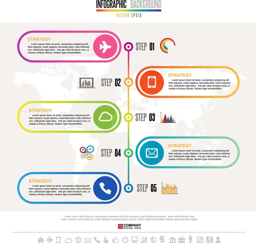 Timeline Infographics Design Template vector