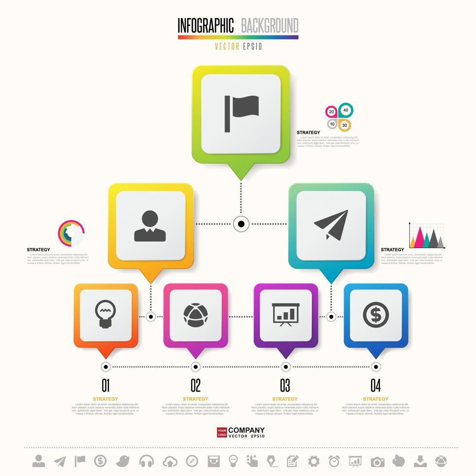 Timeline Infographics Design Template vector