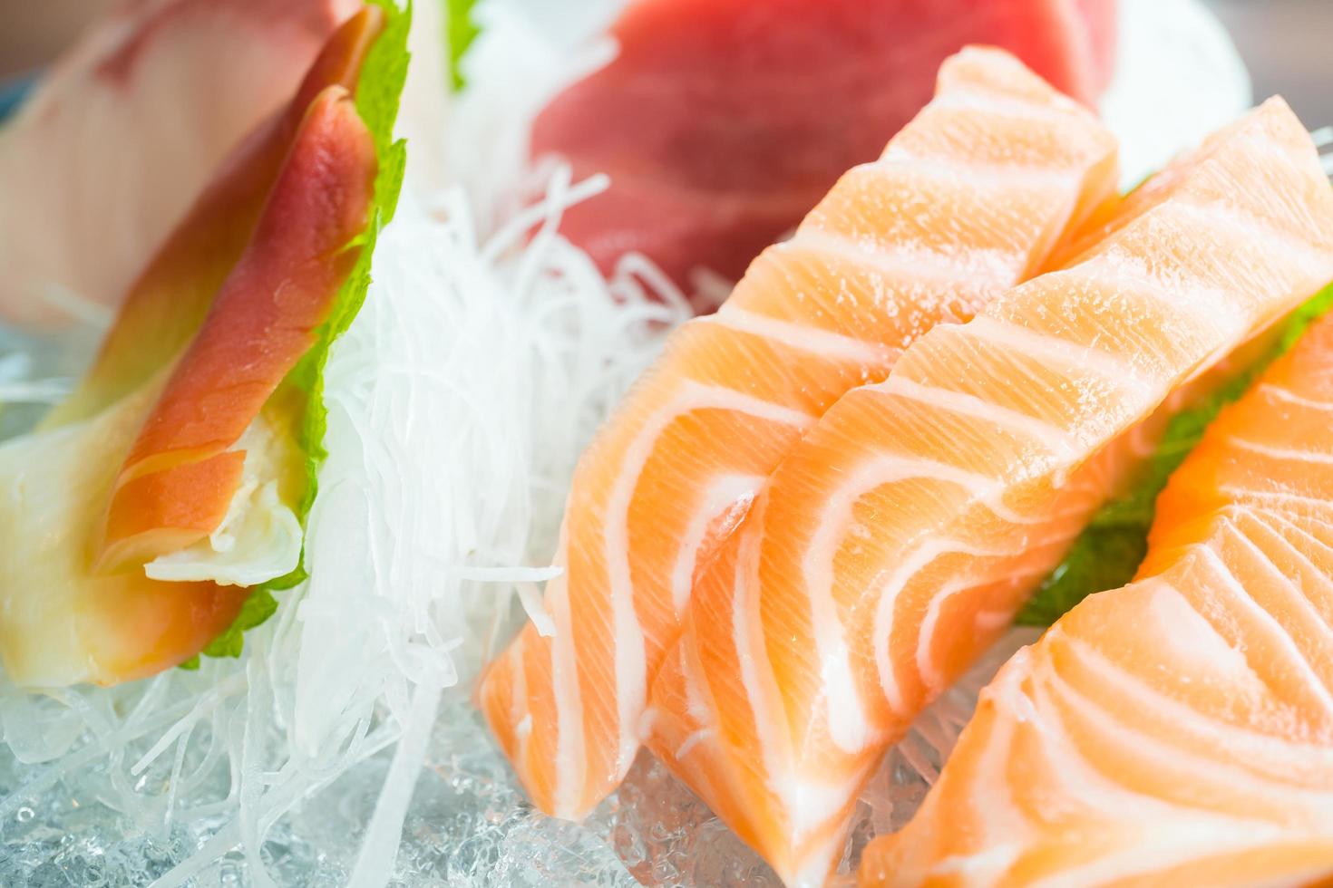 Raw fresh sashimi photo