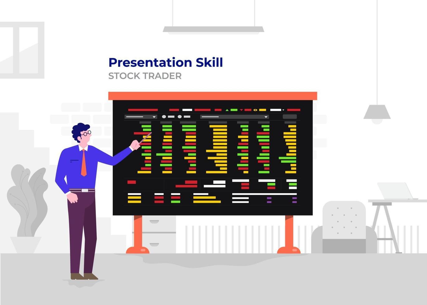 Chart presentation vector