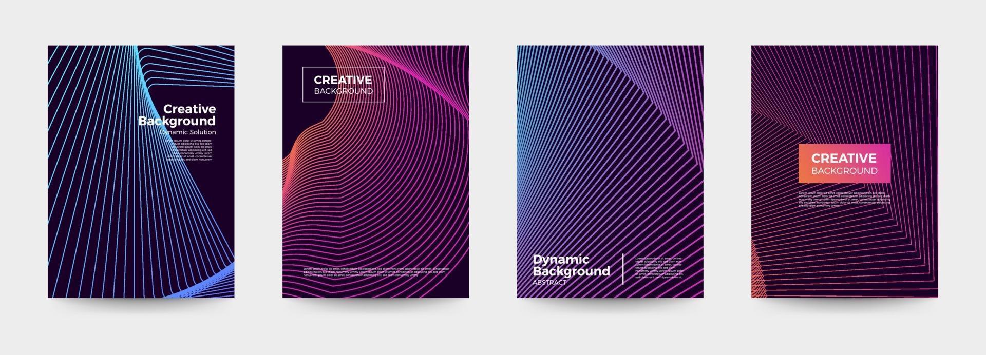 Colorful abstract cover templates vector