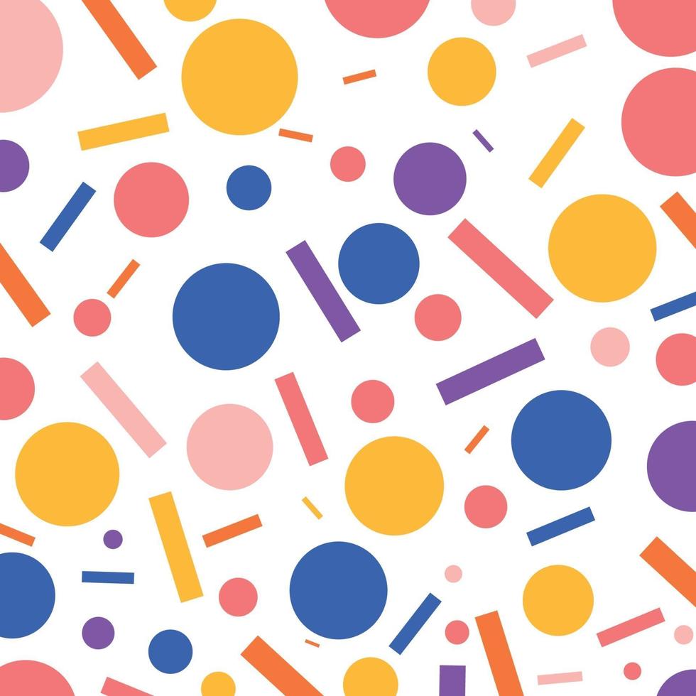 Geometric background with vivid color shapes vector
