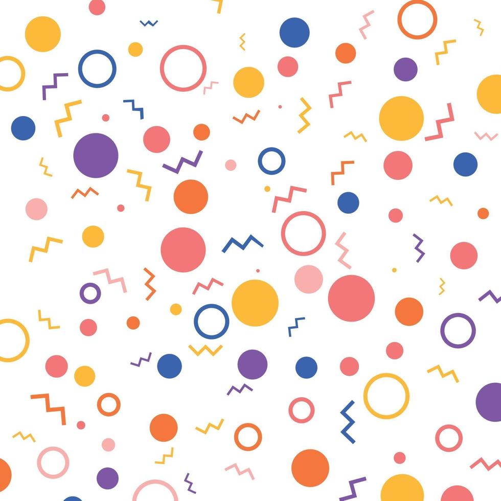 Geometric background with vivid color shapes vector