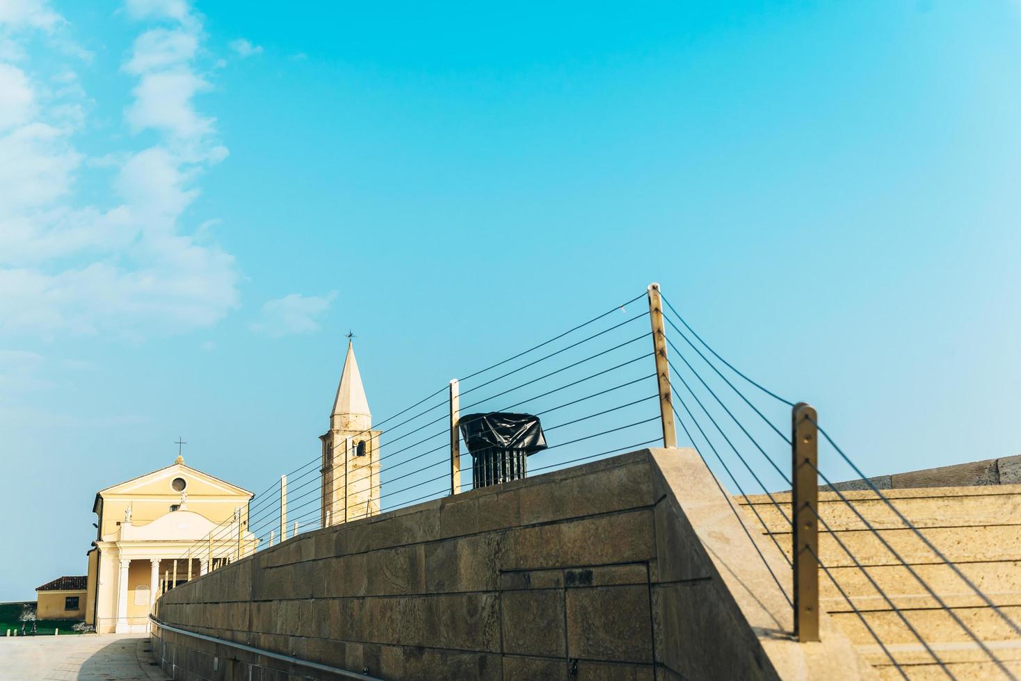 Church of Our Lady of the Angel on the beach of Caorle Italy photo