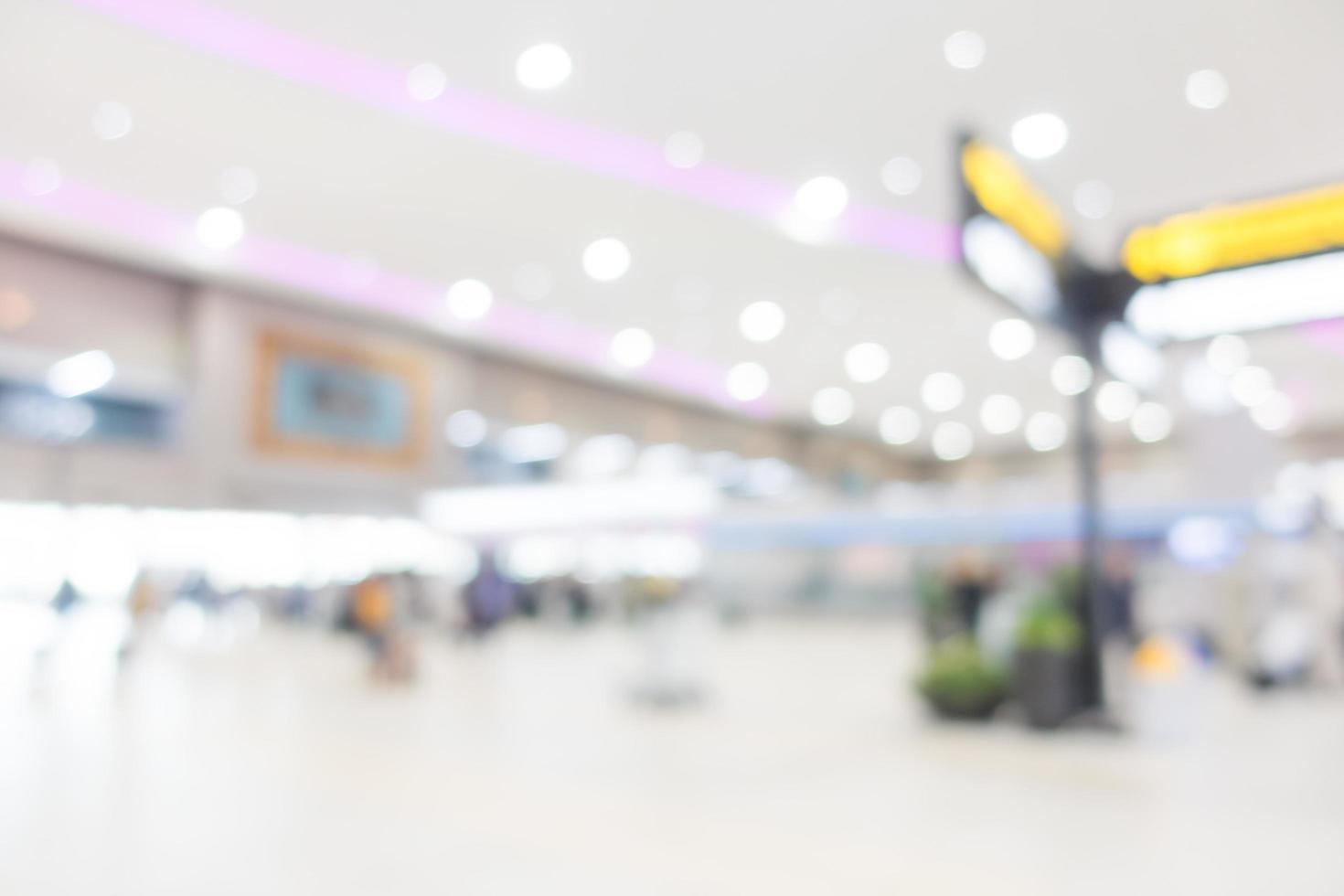 Abstract defocused airport interior for background photo