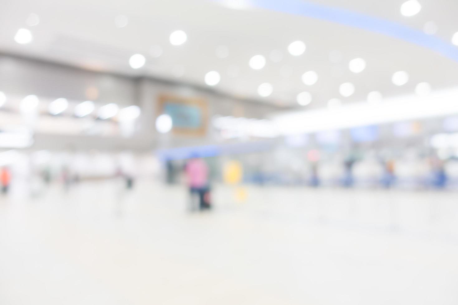 Abstract defocused airport interior for background photo