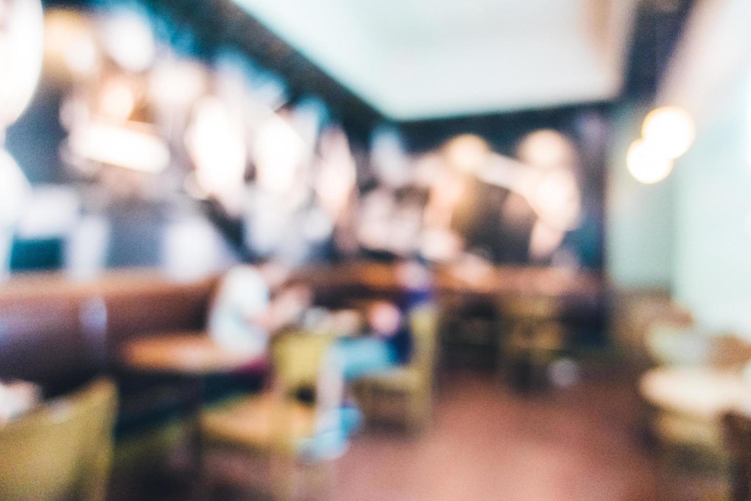 Restaurante desenfocado abstracto y interior de cafetería foto
