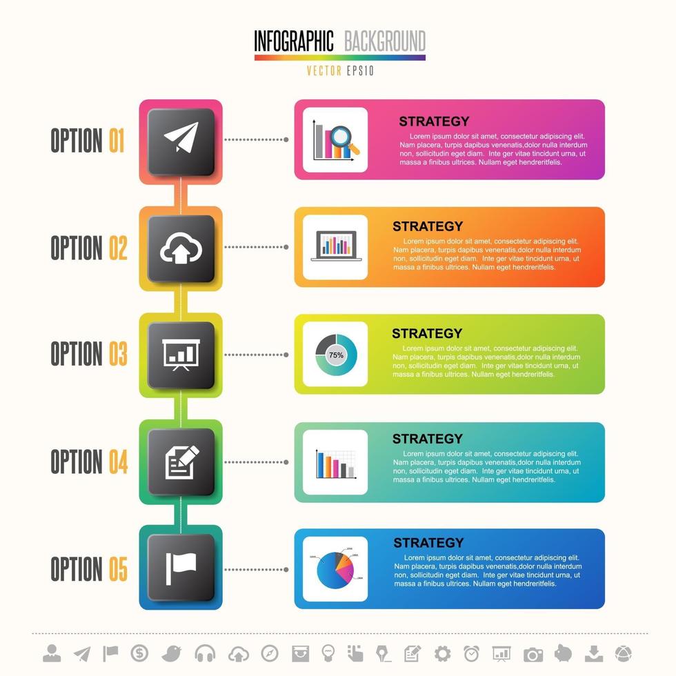 Timeline Infographics Design Template vector