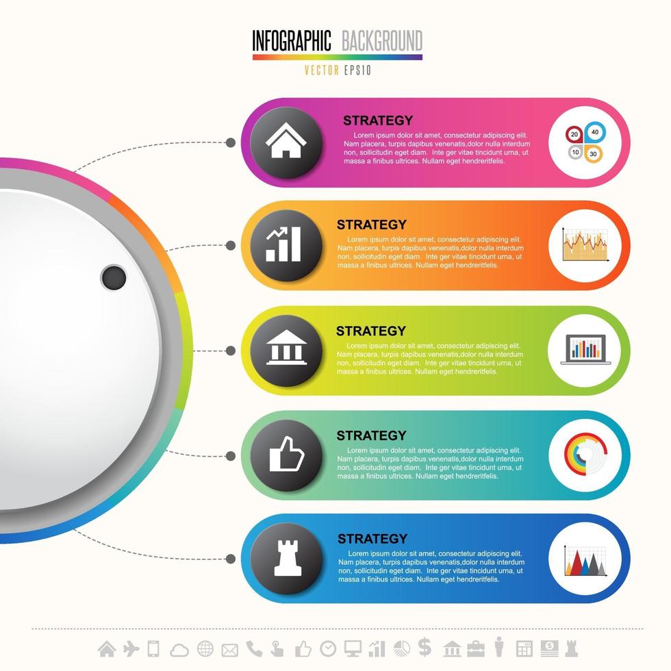 plantilla de diseño de infografías de línea de tiempo vector