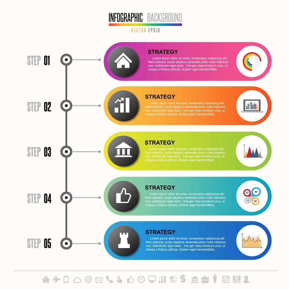 Timeline Infographics Design Template vector