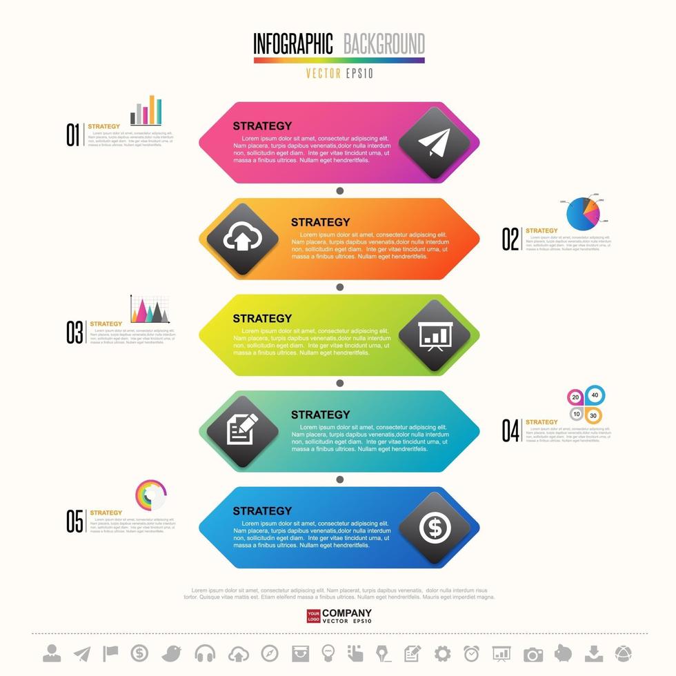 Timeline Infographics Design Template vector