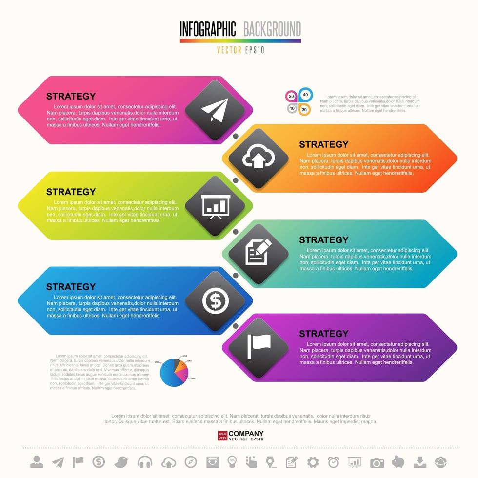 Timeline Infographics Design Template vector