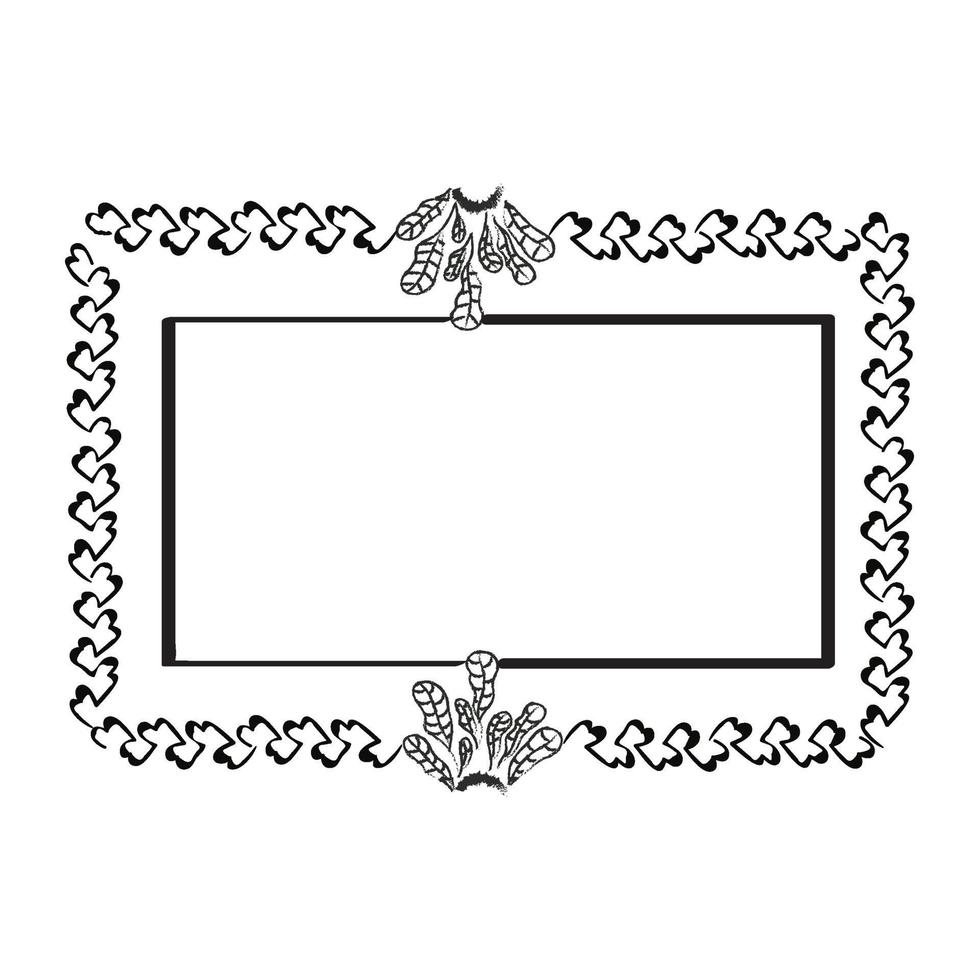 Rectangular Decorative Frame vector